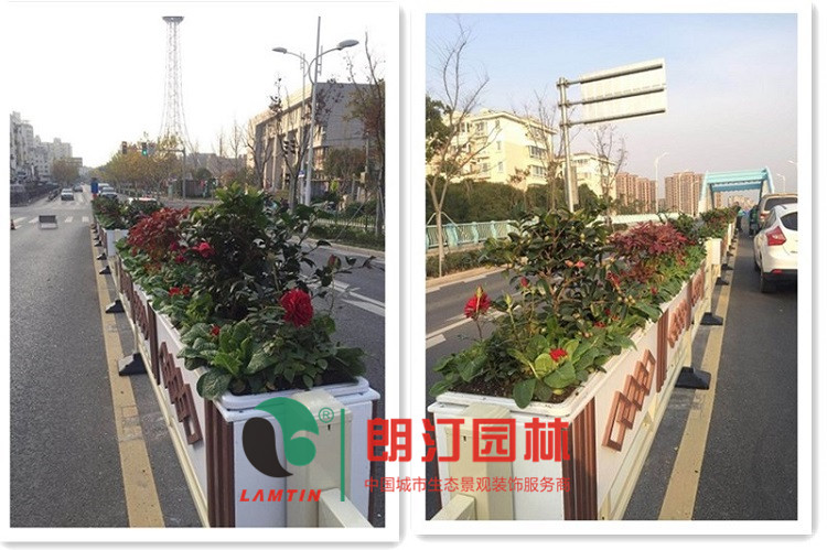 上海奉賢區道路隔離花箱
